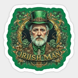 St Patricks Day | IRISH MAN Sticker